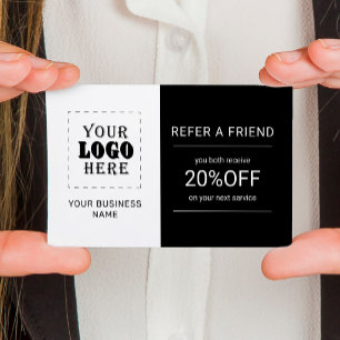 Create your own custom logo professional referral card