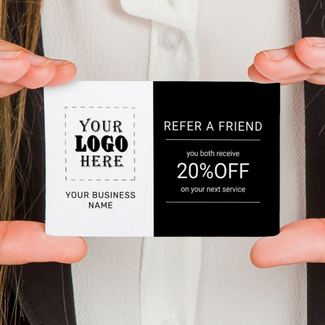 Create your own custom logo professional referral card (Creator Uploaded)