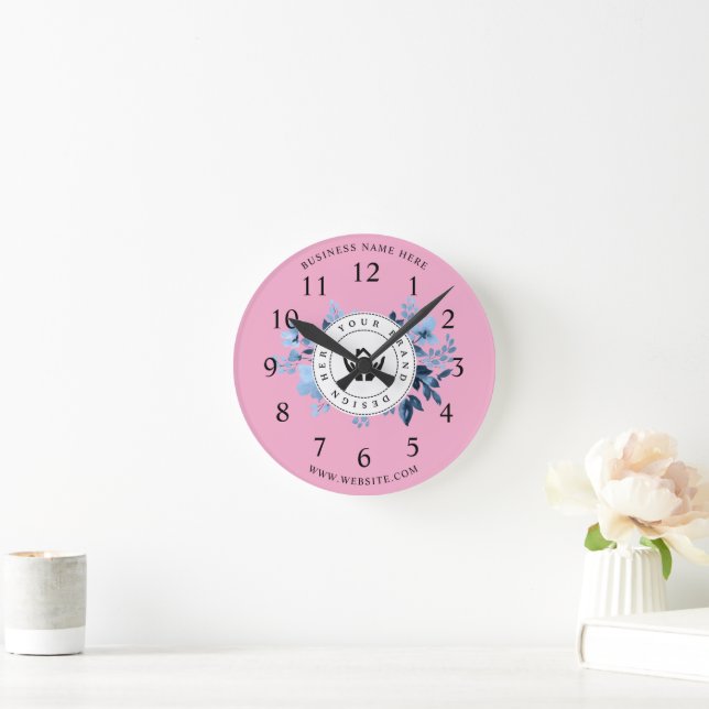  Create Your Own Custom Logo Round Clock (Home)