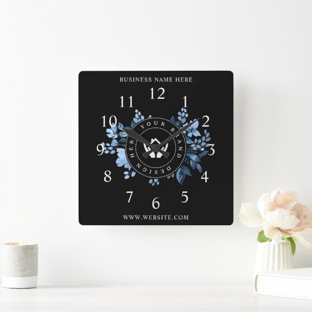  Create Your Own Custom Logo Square Wall Clock (Home)