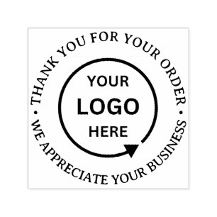 Create your own Custom Logo Thank you Business Self-inking Stamp