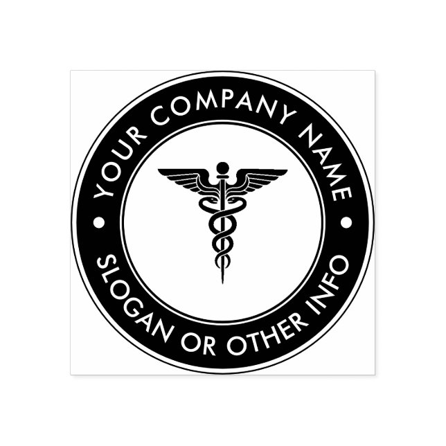 Create Your Own Custom Medical Symbol with Text  Rubber Stamp (Imprint)