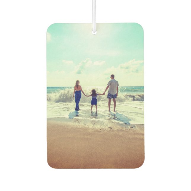 Create Your Own Custom Memorable Family Photo Car Air Freshener (Front)