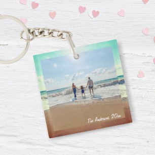 Create Your Own Custom Memorable Family Photo Key Ring