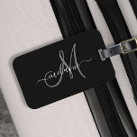 Create Your Own Custom Monogram And Name Script Luggage Tag<br><div class="desc">Create your own personalised luggage tag with your custom handwritten name and monogram. To edit this design template,  change the text fields as shown above. You can easily add more text or images,  customise fonts and colours.
Treat yourself or make the perfect gift for family,  friends,  parents and grandparents!</div>