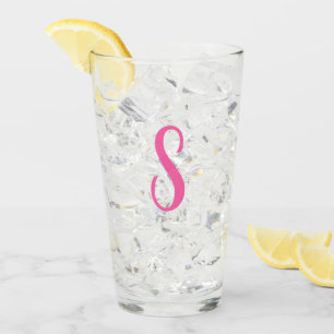 Create Your Own Custom Monogram Drinking Glass