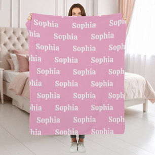 Create Your Own Custom Name Fleece Blanket