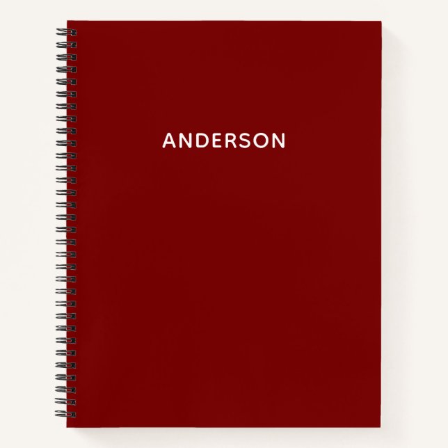 Create Your Own Custom Name Spiral Notebook (Front)