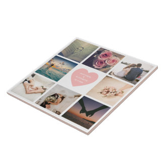 Create Your Own Custom Newlyweds Wedding Photo Tile