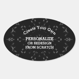 Create Your Own Custom Oval Sticker