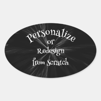 Create Your Own Custom Oval Sticker