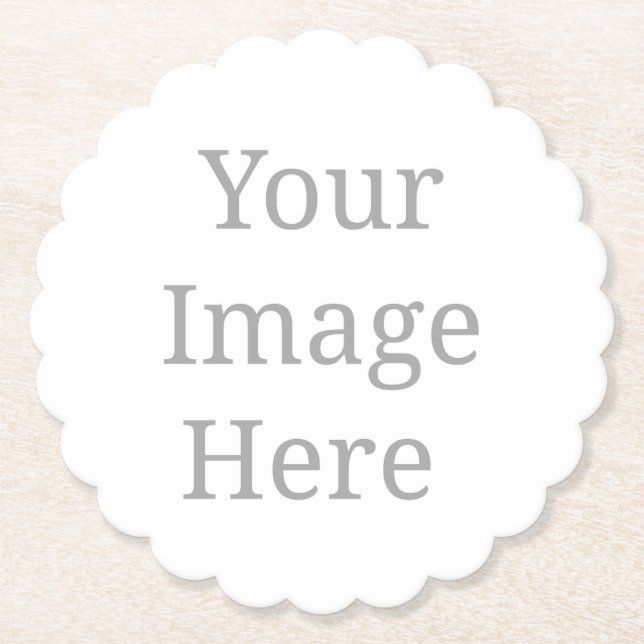 Create your own custom  paper coaster (Front)