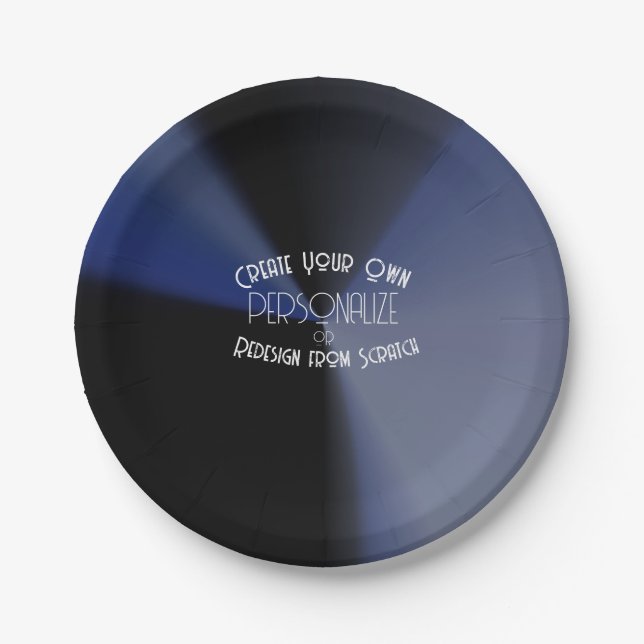 Create Your Own Custom Paper Plate (Front)