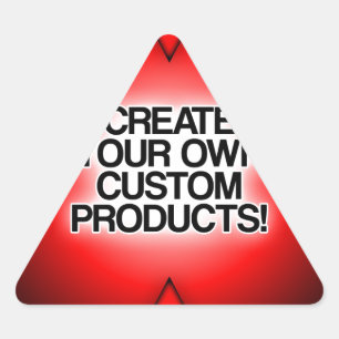 Create your own custom, personalised, and unique triangle sticker