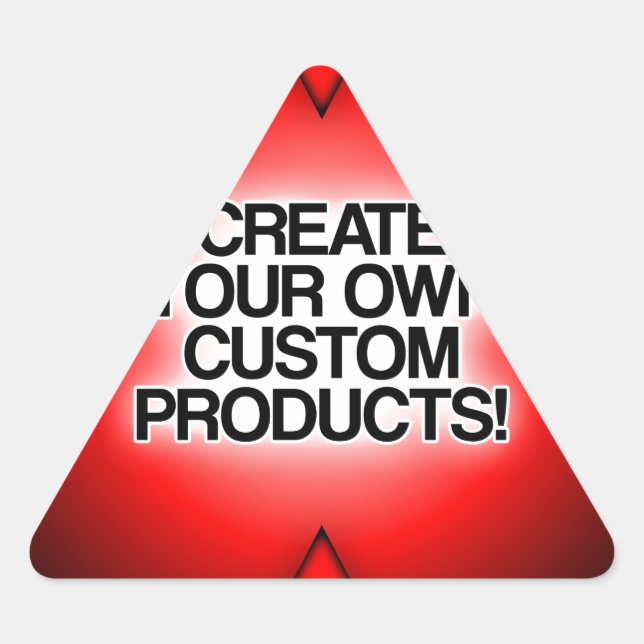Create your own custom, personalised, and unique triangle sticker (Front)