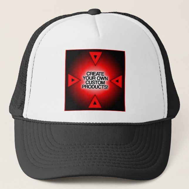 Create your own custom, personalised, and unique trucker hat (Front)