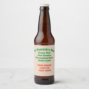 Create Your Own Custom Personalised Beer Bottle La Beer Bottle Label