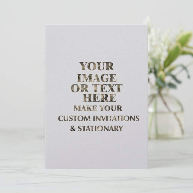 Create Your Own Custom Personalised Birthday Invitation (Standing Front)