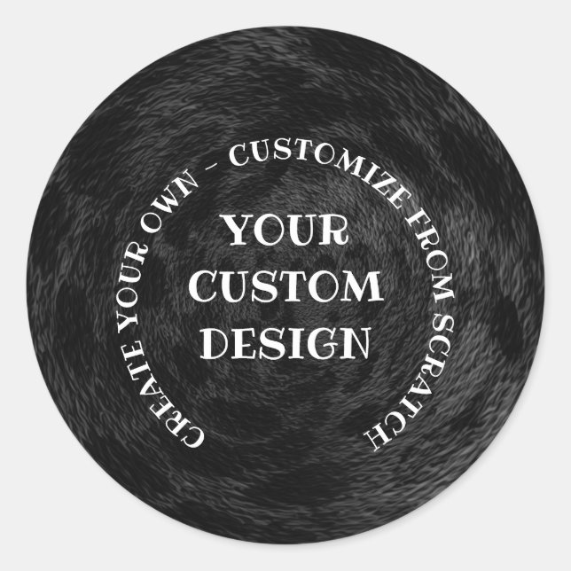 Create Your Own Custom Personalised Classic Round Sticker (Front)
