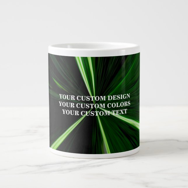 Create Your Own Custom Personalised Giant Coffee M Large Coffee Mug (Front)