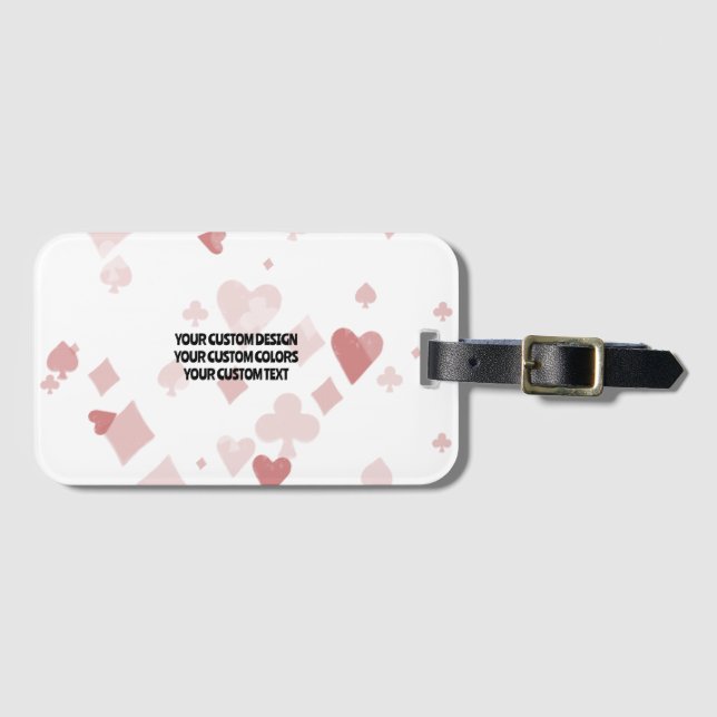 Create Your Own Custom Personalised Luggage Tag (Front Horizontal)