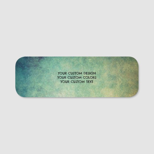 Create Your Own Custom Personalised Name Tag (Front)