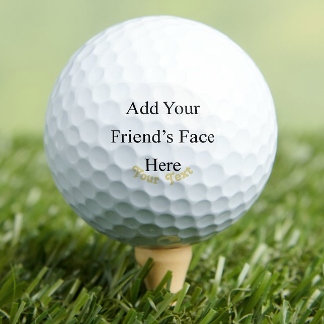 Create Your Own Custom Personalised Photo Text Fun Golf Balls (Create Your Own Custom Personalized Photo Text Fun Golf Balls)