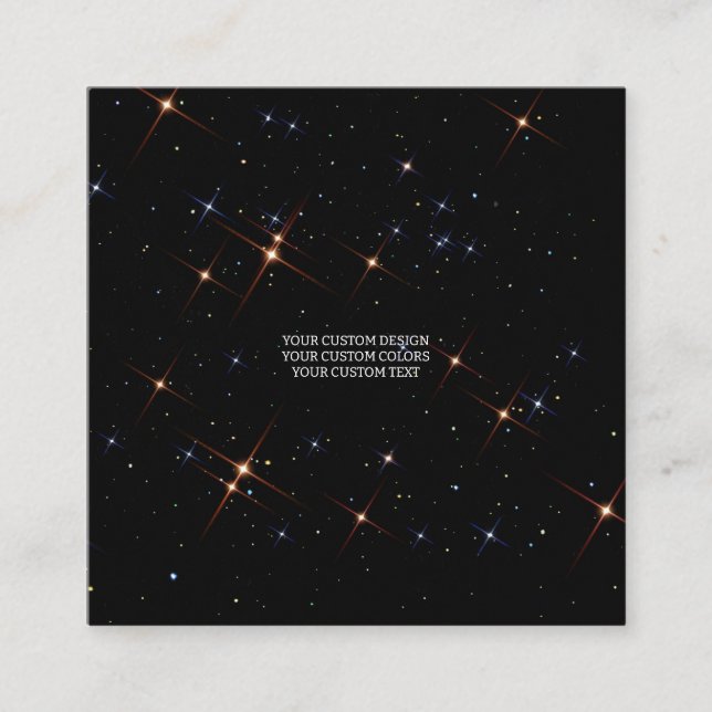 Create Your Own Custom Personalised Square Business Card (Front)