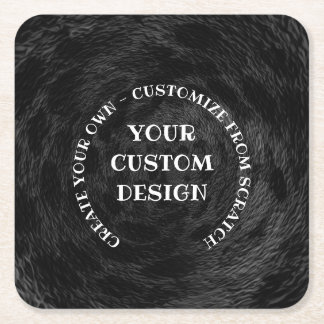 Create Your Own Custom Personalised Square Paper Coaster