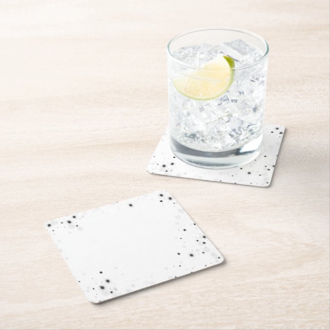Create Your Own Custom Personalised Square Paper Coaster (Insitu)