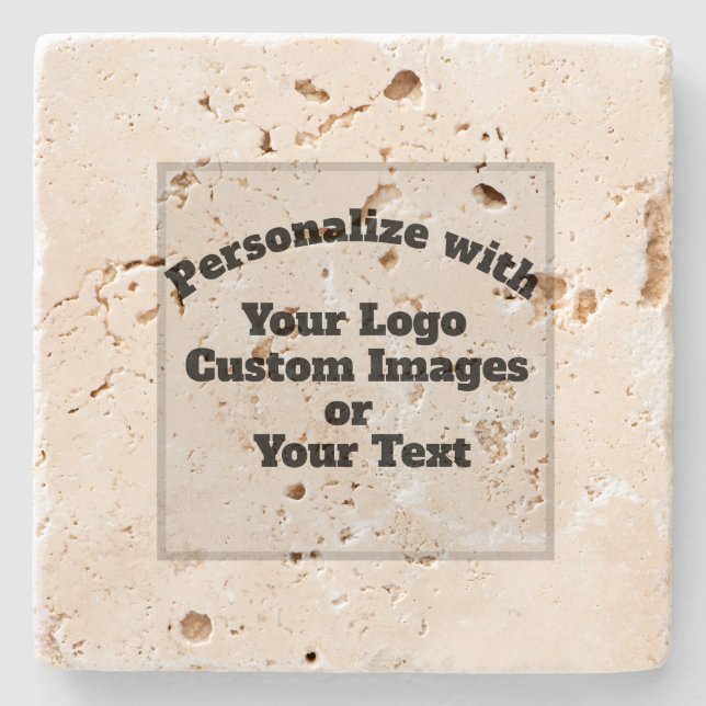 Create Your Own Custom Personalised Stone Coaster (Front)