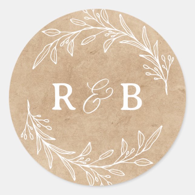 Create your own Custom Personalised Wedding Favour Classic Round Sticker (Front)