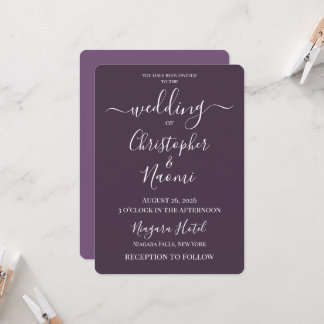 Create Your Own Custom Personalised Wedding Invitation