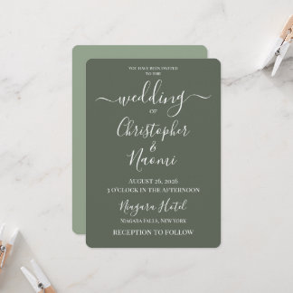 Create Your Own Custom Personalised Wedding Invitation