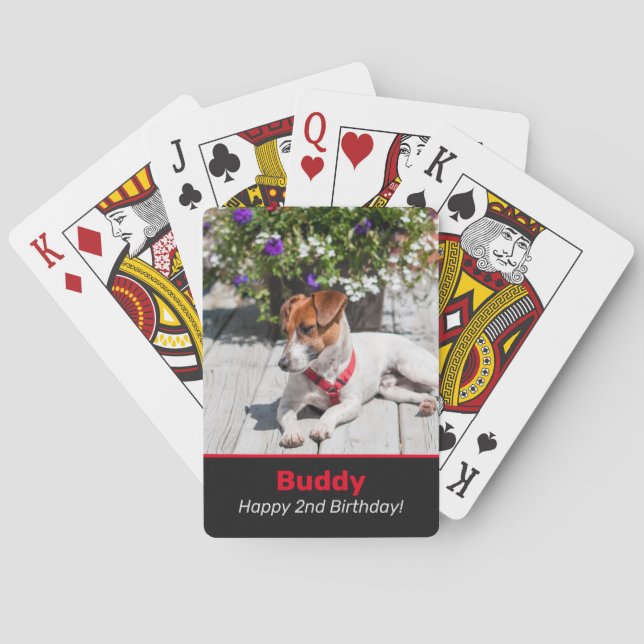 Create Your Own Custom Pet Design Playing Cards (Back)