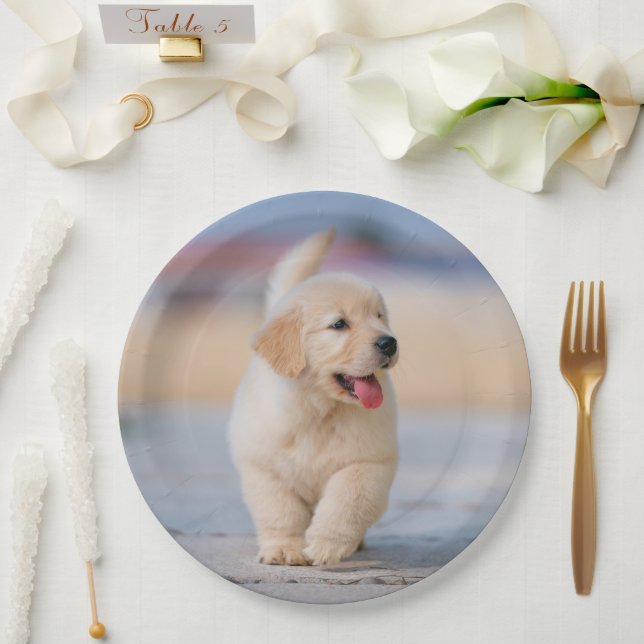 Create your own custom pet paper plate (Wedding)