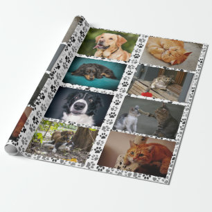 Create Your Own Custom Pet Photo Cat Dog Wrapping Paper