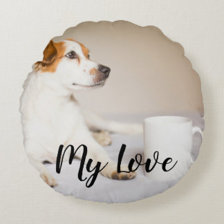 Create your own custom pet round cushion