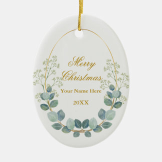 Create Your Own Custom Photo and Text Christmas Ceramic Tree Decoration