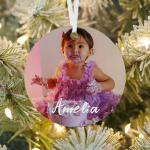 Create Your Own Custom Photo Birthday Metal Tree Decoration