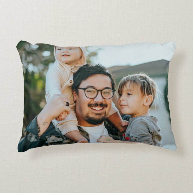 Create Your Own Custom Photo  Decorative Cushion (Front)