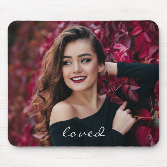 Create Your Own Custom Photo DIY Loved Mouse Pad (Front)