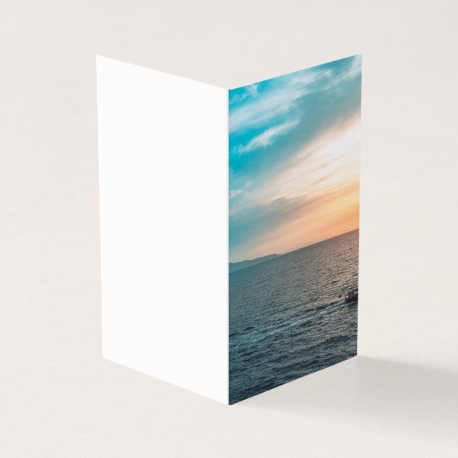 Create Your Own Custom Photo Folded Card (Outside)