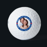 Create Your Own Custom Photo Golf Balls<br><div class="desc">Create Your Own Photo Golf Balls for self or as a gift for family or friends. Easily replace the template picture with a photo of your own. Replace the text at the top and bottom with your own funny message to make a fun gift for friends or family.</div>