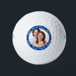 Create Your Own Custom Photo Golf Balls<br><div class="desc">Create Your Own Photo Golf Balls for self or as a gift for family or friends. Easily replace the template picture with a photo of your own. Replace the text at the top and bottom with your own funny message to make a fun gift for friends or family.</div>
