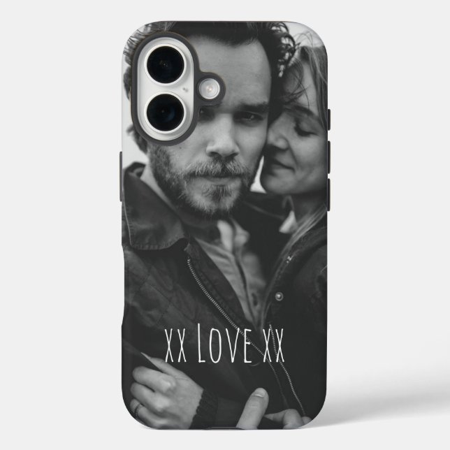 Create Your Own Custom Photo Love Text Case-Mate iPhone Case (Back)