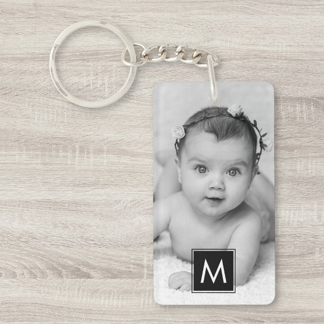Create Your Own Custom Photo Monogram Key Ring (Creator Uploaded)