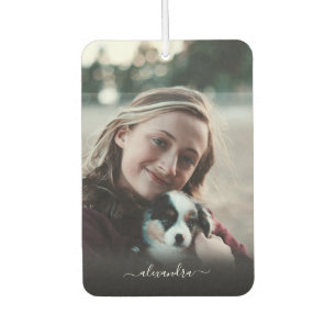 Create Your Own Custom Photo Monogram Name Car Car Air Freshener
