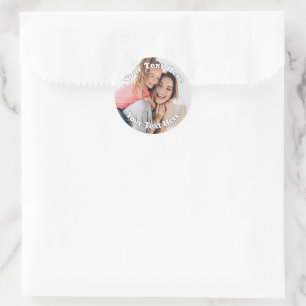 Create Your Own Custom Photo Mothers Day Gift Classic Round Sticker