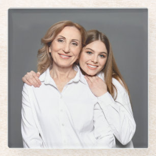 Create Your Own Custom Photo Mummy and Me Glass Coaster